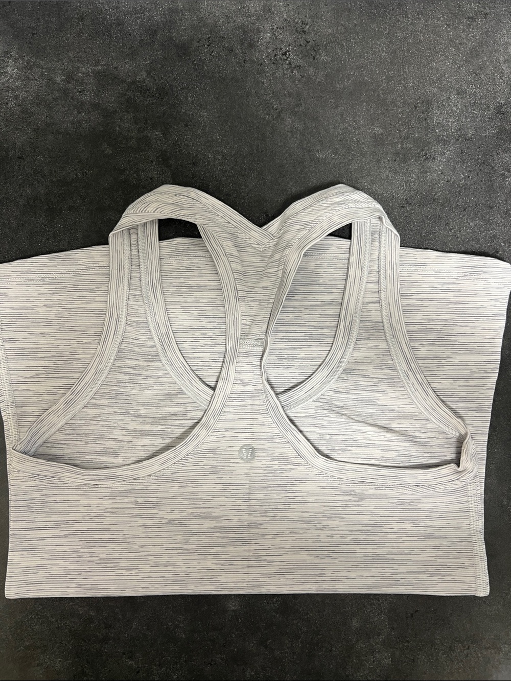 lululemon athletica Light Heather Gray Space-Dye Racerback Tank - Picture 3 of 4